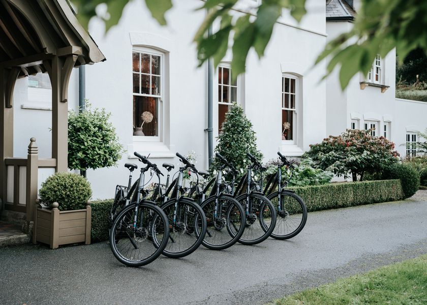 VOLT bikes outside Grove of Narbeth