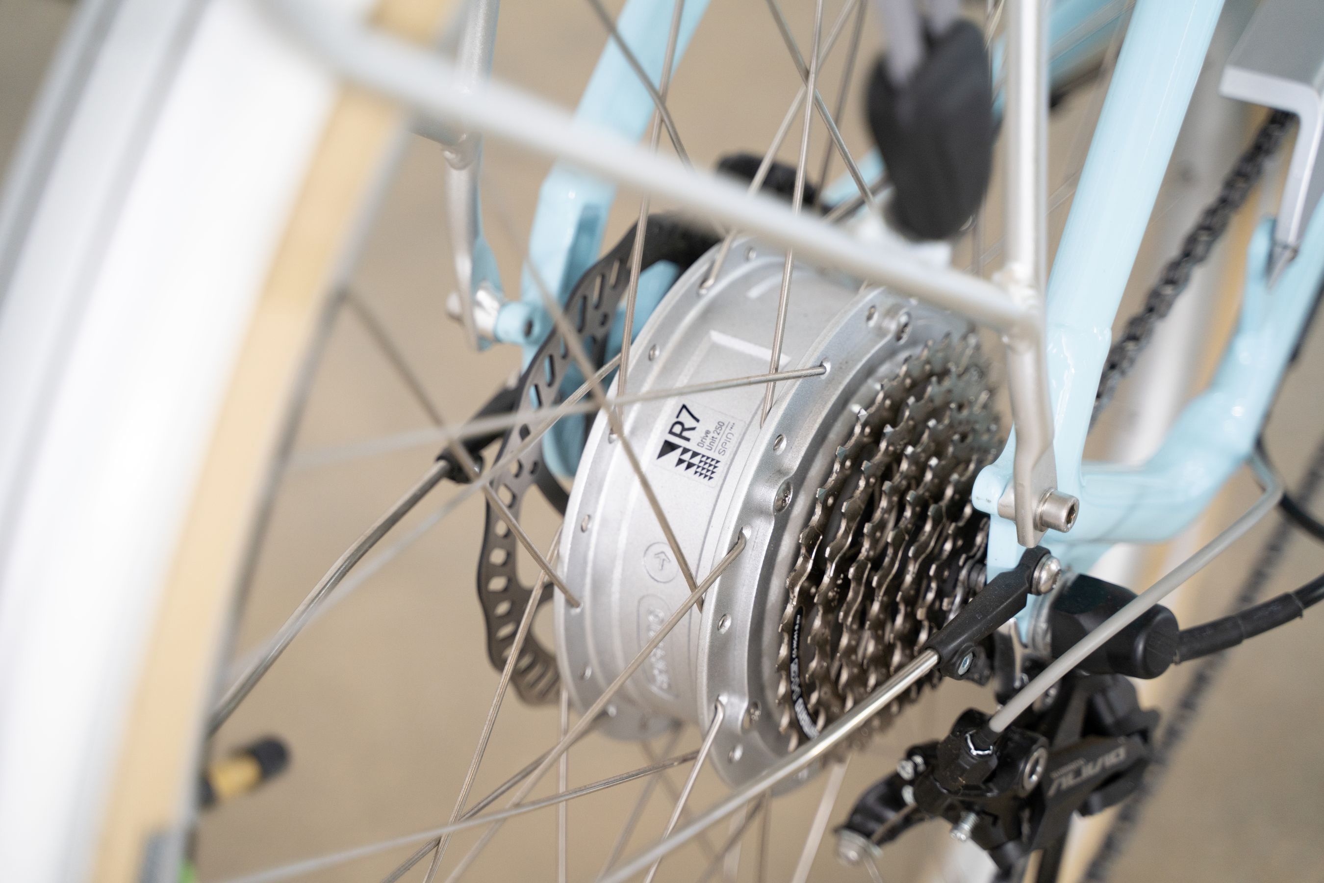 Volt Kensington electric bike motor close up