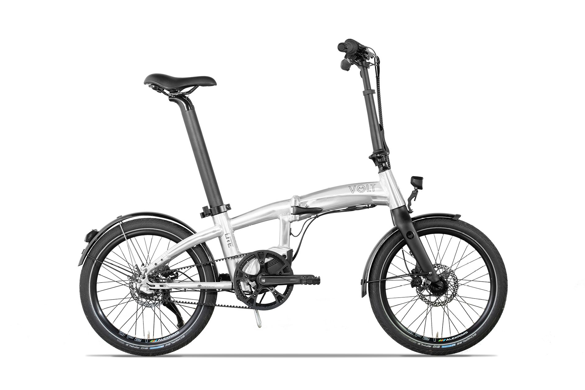 Volt LITE Folding E-bike straight studio photograph