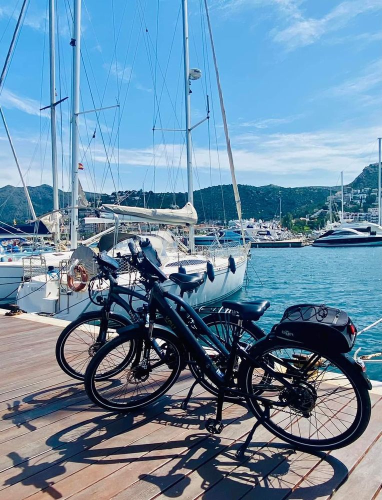 We got our Volt Pulse bikes to Spain along with the caravan. Lovely ride into Roses, northern Costa Brava. Great to have the bikes here