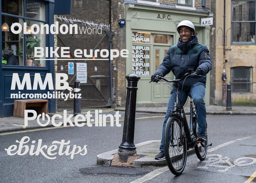 Riding Volt Regent on London street