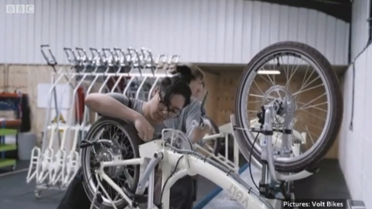 Volt Bikes Factory on ITV News Anglia