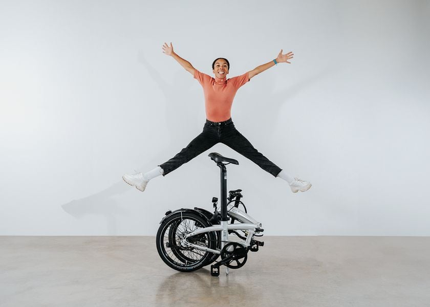 Woman jumping over VOLT Lite