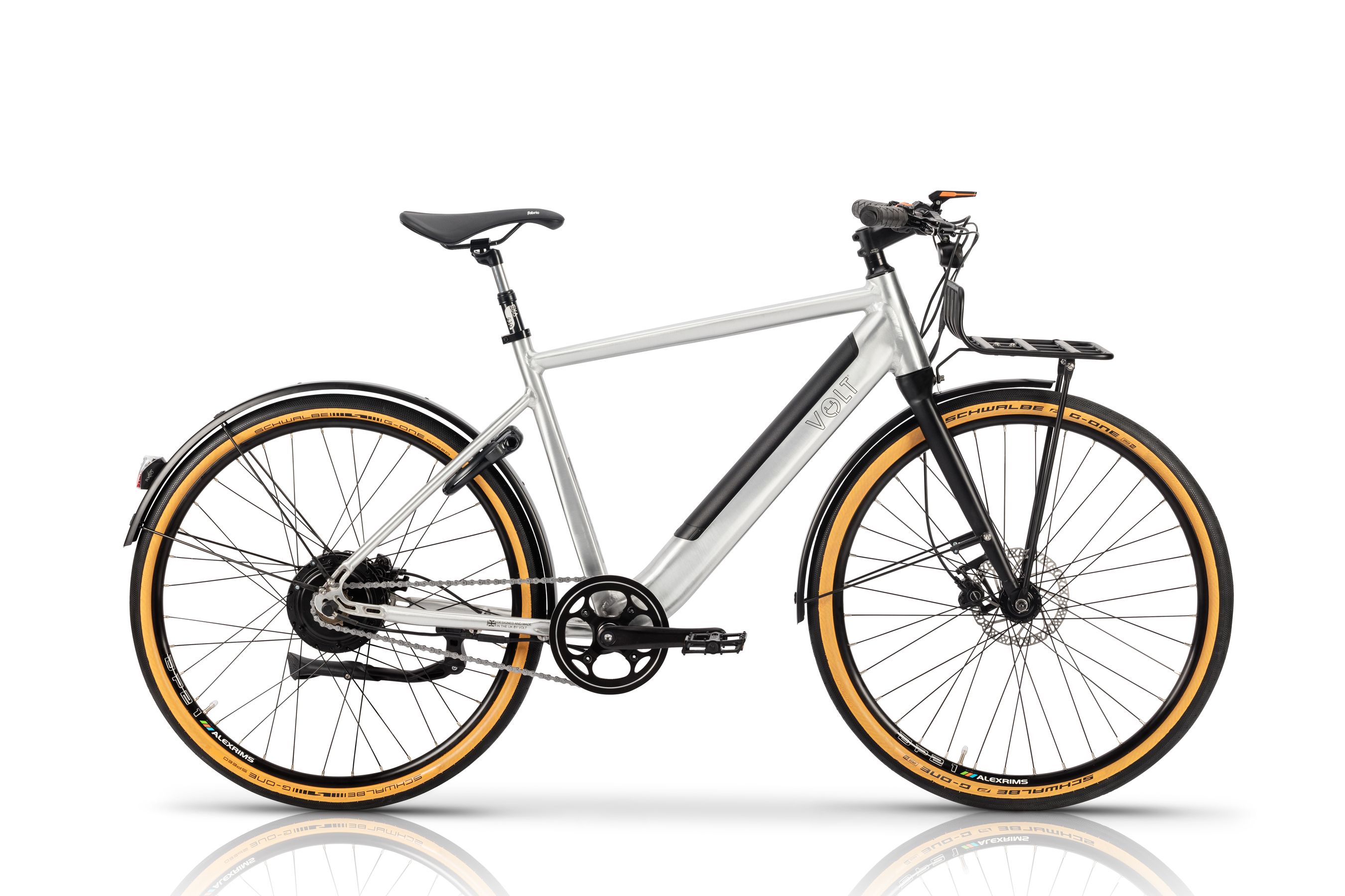 Volt London Urban E-bike straight studio photograph