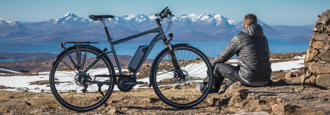 People riding electric bikes versus normal bikes